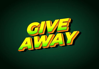 Pes etmek mi? Göz alıcı renk ile 3B biçiminde metin efekti tasarımı