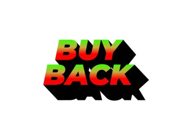 Geri al. 3B görünüm ve göz alıcı renkler içeren metin efekti tasarımı