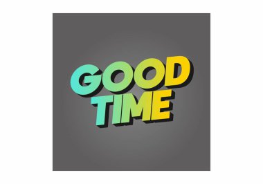 İyi eğlenceler. 3B görünüm efektli modern renklerde metin efekti tasarımı