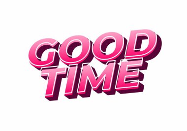 İyi eğlenceler. 3B görünüm efektli modern renklerde metin efekti tasarımı