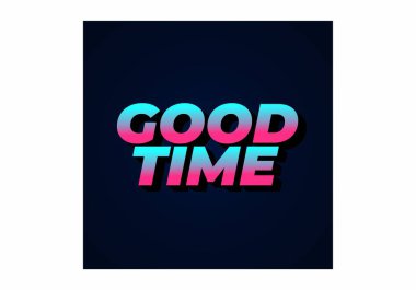 İyi eğlenceler. 3B görünüm efektli modern renklerde metin efekti tasarımı