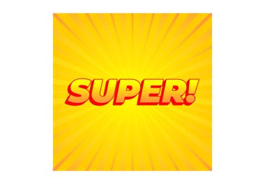 - Süper. 3B görünümlü renkli metin efekti tasarımı