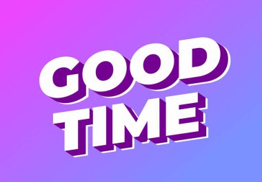 İyi eğlenceler. 3B görünüm efektli modern renklerde metin efekti tasarımı