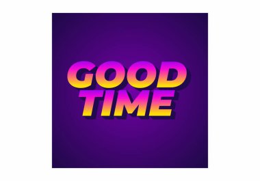 İyi eğlenceler. 3B görünüm efektli modern renklerde metin efekti tasarımı