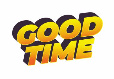 İyi eğlenceler. 3B görünüm efektli modern renklerde metin efekti tasarımı