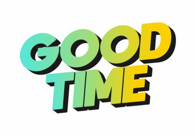 İyi eğlenceler. 3B görünüm efektli modern renklerde metin efekti tasarımı