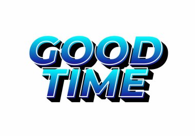 İyi eğlenceler. 3B görünüm efektli modern renklerde metin efekti tasarımı