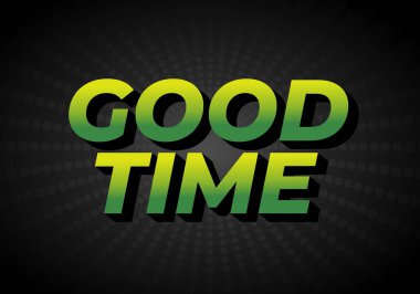 İyi eğlenceler. 3B görünüm efektli modern renklerde metin efekti tasarımı