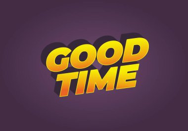 İyi eğlenceler. 3B görünüm efektli modern renklerde metin efekti tasarımı