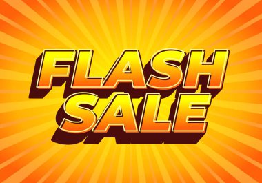 A vibrant graphic featuring bold text that reads FLASH SALE against a bright yellow and orange sunburst background, conveying urgency and excitement