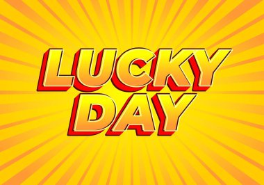 Parlak sarı bir arkaplan ve ışıldayan çizgilerle dolu kalın ve renkli harflerle yazılmış canlı bir grafik..