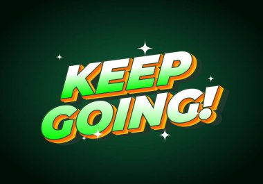 Hareketli bir grafik tasarımı, motive edici bir tabir olan 