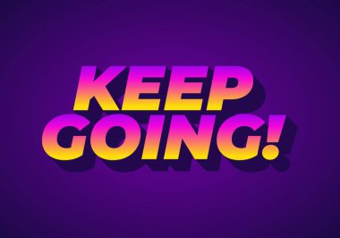 Hareketli bir grafik tasarımı, motive edici bir tabir olan 