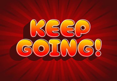 Hareketli bir grafik tasarımı, motive edici bir tabir olan 