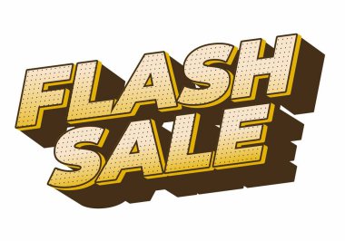 FLASH satışı kelimelerini içeren cesur ve renkli metin tasarımı dinamik, göz alıcı bir tarzda, promosyon materyalleri için uygun
