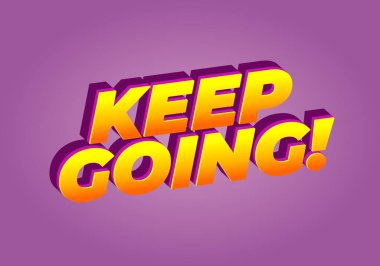 Motive edici bir metin grafiği. Üzerinde 