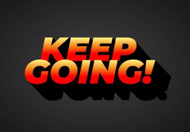 Motive edici bir metin grafiği. Üzerinde 