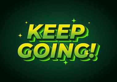 Hareketli bir grafik tasarımı, motive edici bir tabir olan 