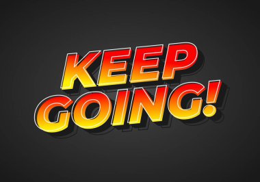 Motive edici bir metin grafiği. Üzerinde 