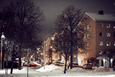 Şehrin gece manzarası