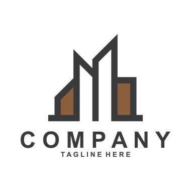 Şehir logosu logosu vektör tasarımı