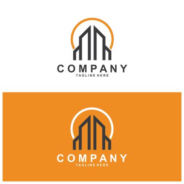Şehir logosu logosu vektör tasarımı