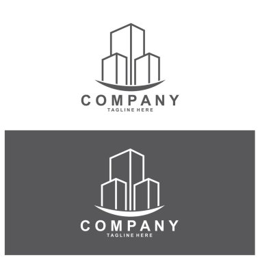 Şehir logosu logosu vektör tasarımı