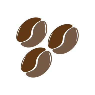 Kahve çekirdekleri kahve dükkanı meyve tohumları tasarım vektörü