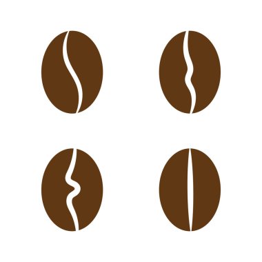 Kahve çekirdekleri kahve dükkanı meyve tohumları tasarım vektörü