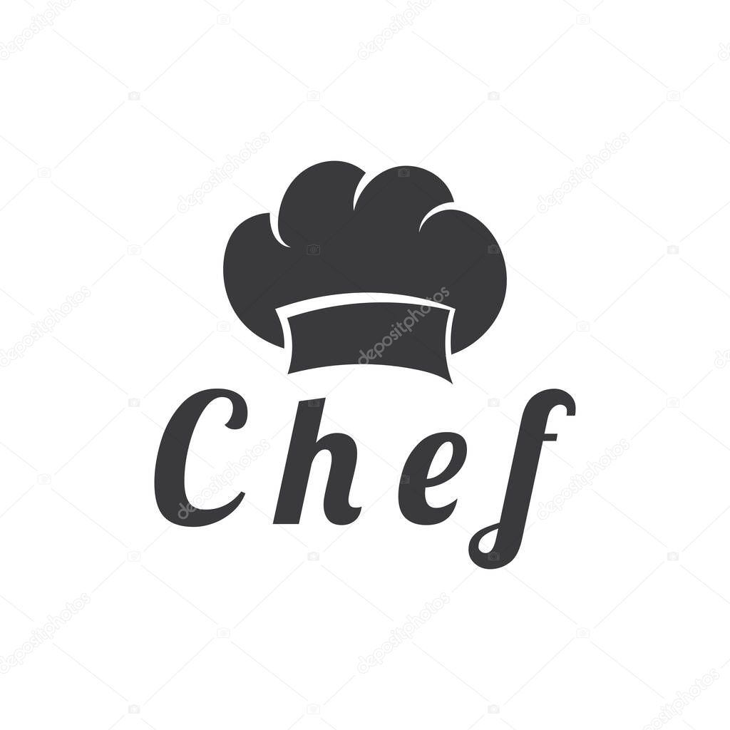 Chef logo  chef hat  cooking  and catering logo  vektor design