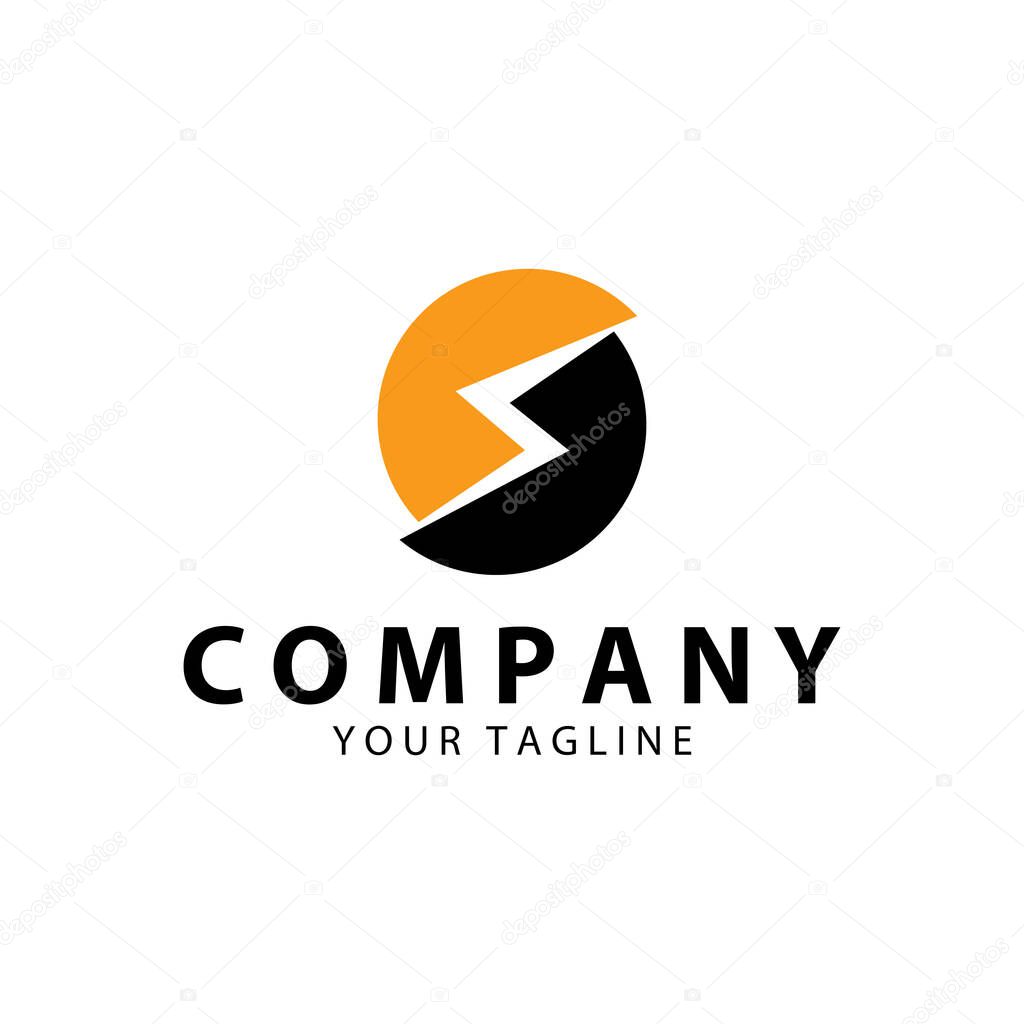 Lightning  design element  vector logo  electric power  Energy and thunder electric symbol concept  vector design