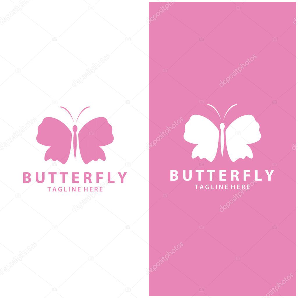 Butterfly logo. Luxury line logotype design. Universal premium butterfly symbol logotype. vektor design