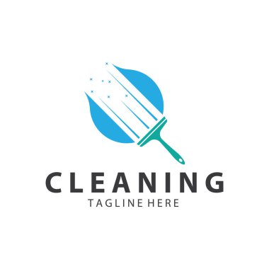 Logo temizleme logosu logo temizleme pencere logosu vektör tasarımı