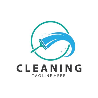 Logo temizleme logosu logo temizleme pencere logosu vektör tasarımı