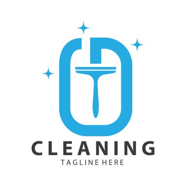 Logo temizleme logosu logo temizleme pencere logosu vektör tasarımı