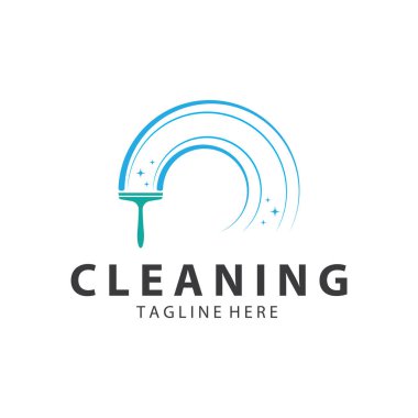 Logo temizleme logosu logo temizleme pencere logosu vektör tasarımı