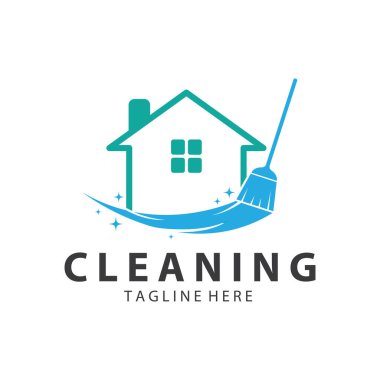 Logo temizleme logosu logo temizleme pencere logosu vektör tasarımı