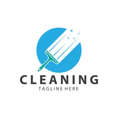 Logo temizleme logosu logo temizleme pencere logosu vektör tasarımı