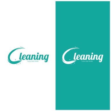 Logo temizleme logosu logo temizleme pencere logosu vektör tasarımı