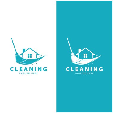 Logo temizleme logosu logo temizleme pencere logosu vektör tasarımı