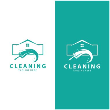 Logo temizleme logosu logo temizleme pencere logosu vektör tasarımı