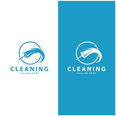 Logo temizleme logosu logo temizleme pencere logosu vektör tasarımı