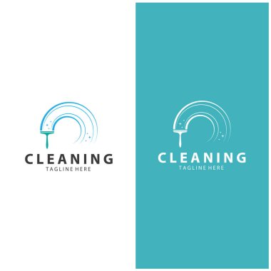 Logo temizleme logosu logo temizleme pencere logosu vektör tasarımı