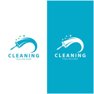 Logo temizleme logosu logo temizleme pencere logosu vektör tasarımı