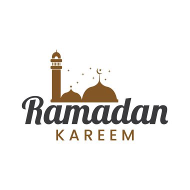 raamadan kareem islamik cami logosu tasarım vektörü