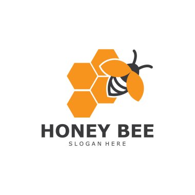 Bal Tarağı Logo Şablonu Tasarım Vektörü Bal Tasarımı Yaratıcı Sembol Vektörü Tasarımı Tasarımı