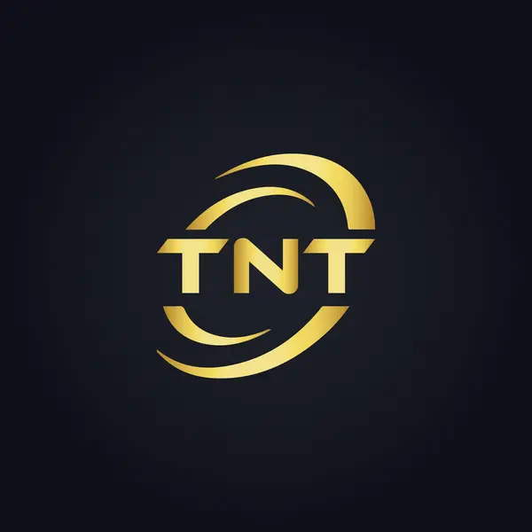 stock image TNT logo. T N T design. White TNT letter. TNT, T N T letter logo design. T N T letter logo design in GOLD, GOLDEN LOGO, THREE, style. letter logo set