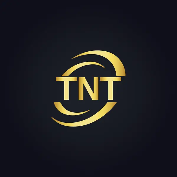 stock image TNT logo. T N T design. White TNT letter. TNT, T N T letter logo design. T N T letter logo design in GOLD, GOLDEN LOGO, THREE, style. letter logo set