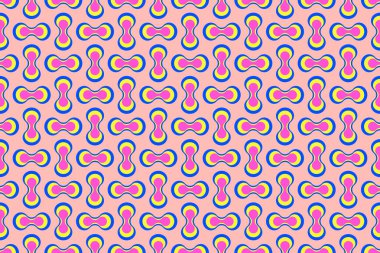 Güzel geometrik tekrarlama deseni. Geometrik elementleri olan bir vektör görüntüsü. Bu bir sanat tasarımı. Batik kumaş illüstrasyonunu saran giysi arka plan duvar kağıdı deseni için kullanılır.