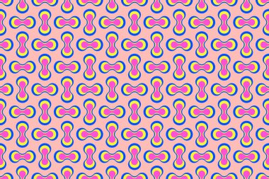 Güzel geometrik tekrarlama deseni. Geometrik elementleri olan bir vektör görüntüsü. Bu bir sanat tasarımı. Batik kumaş illüstrasyonunu saran giysi arka plan duvar kağıdı deseni için kullanılır.